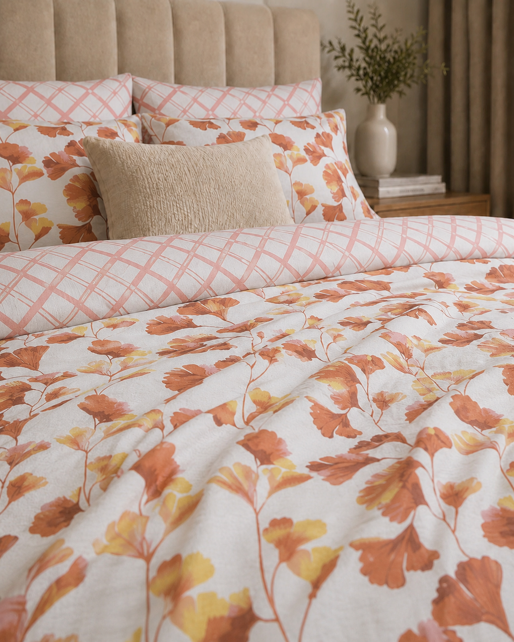 Comforter & Duvet Cover - Autumn Bloom Grid