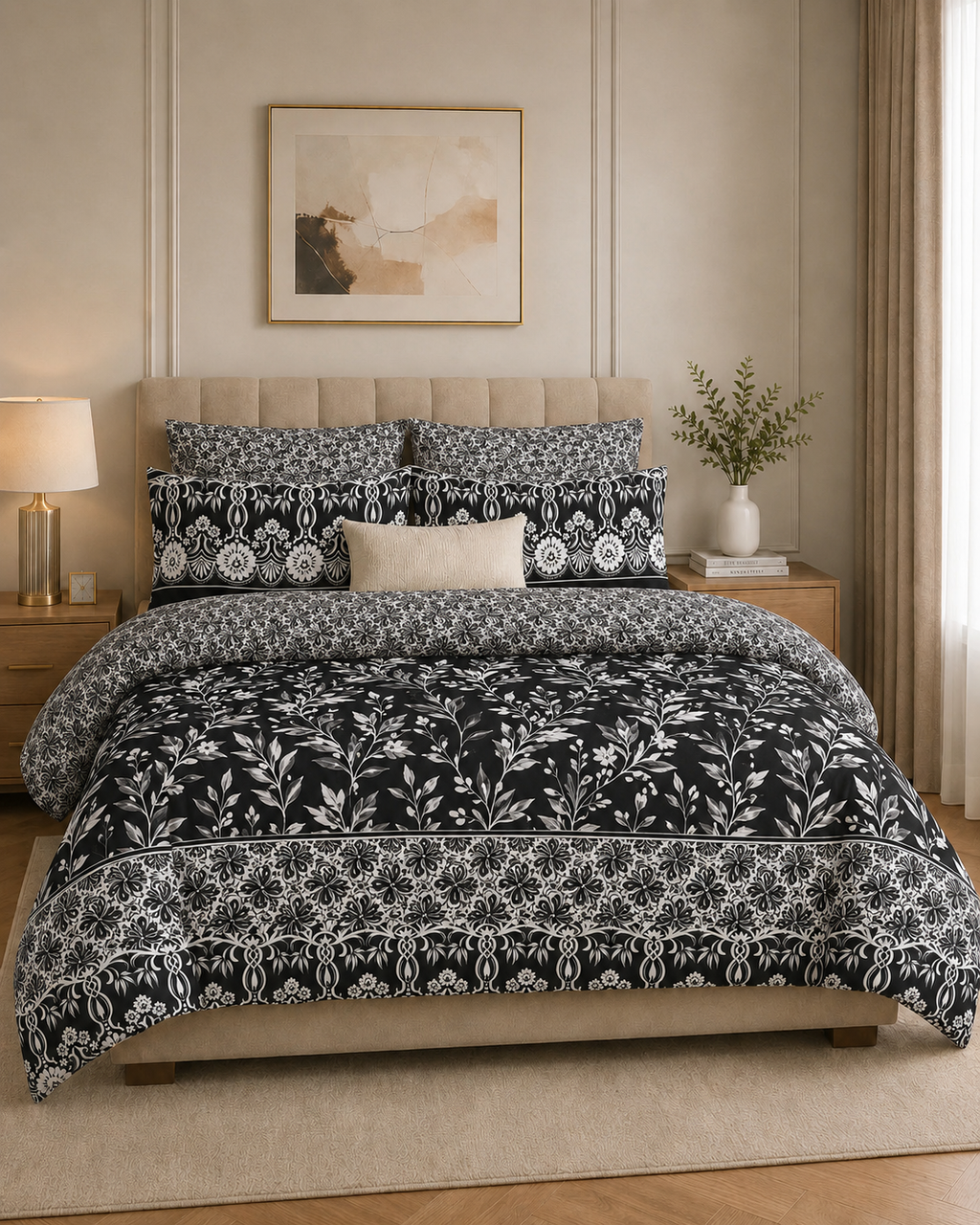 Comforter & Duvet Cover - Midnight Royal Bloom