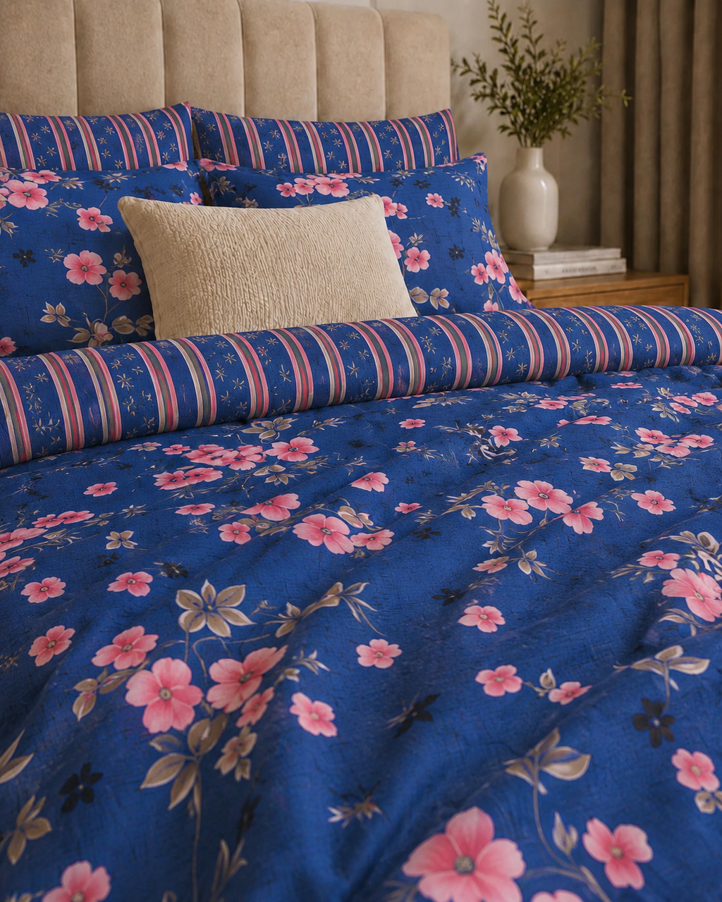Comforter & Duvet Cover - Blue Garden Stripes