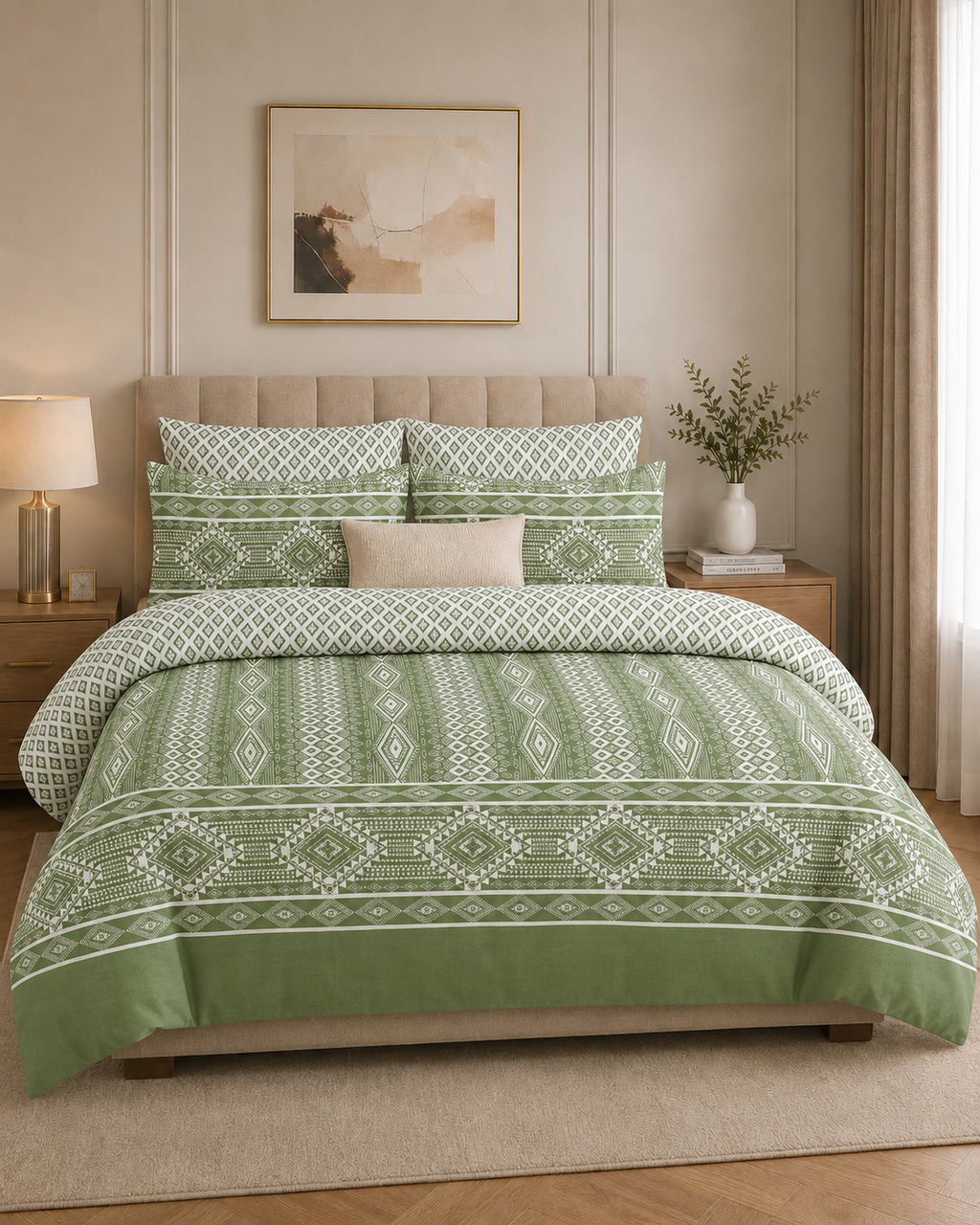 Olive Tribal Weave