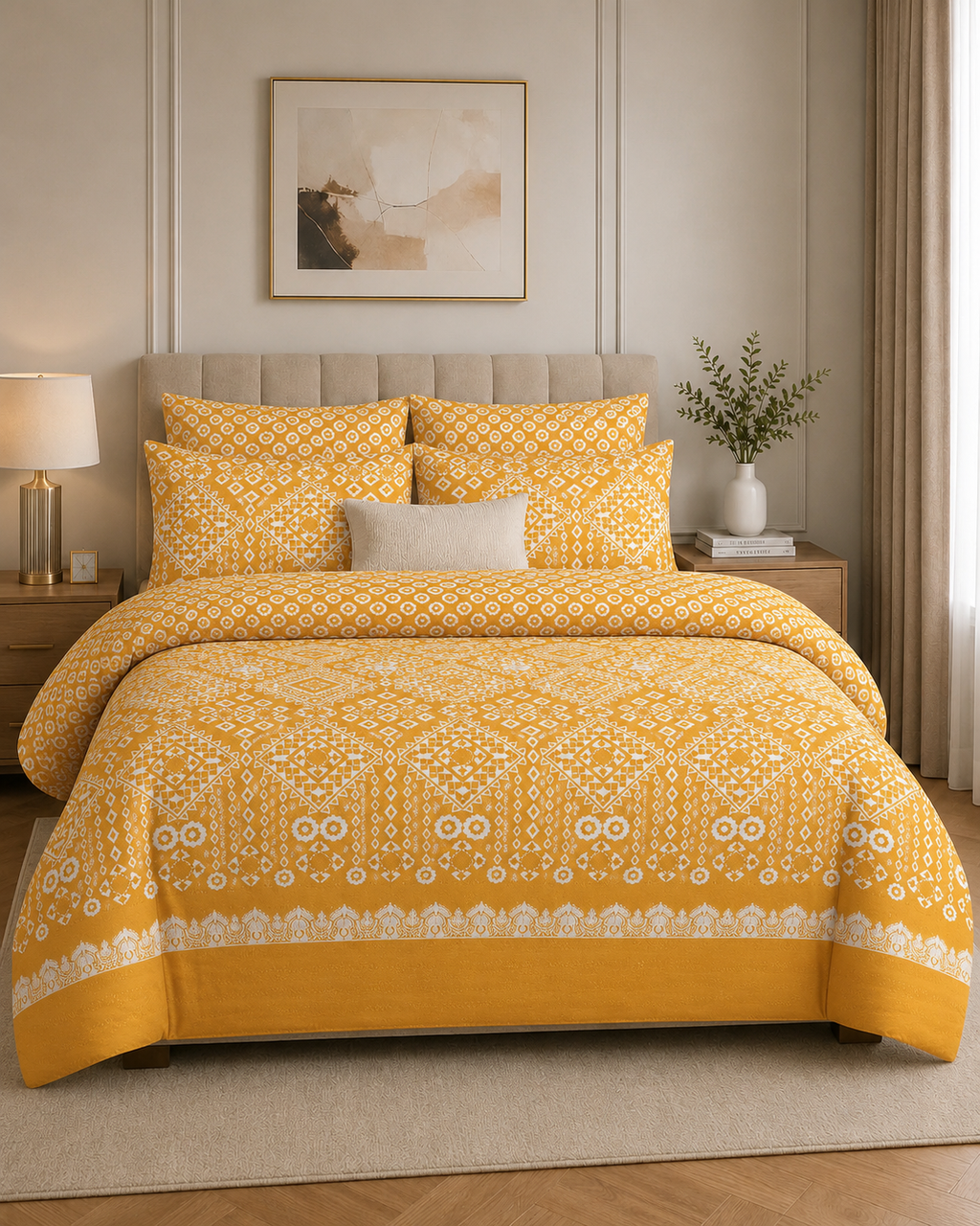 Comforter & Duvet Cover - Golden Tribal Glow