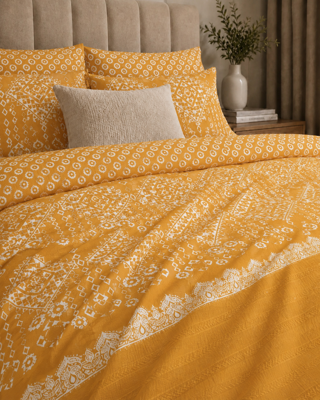 Comforter & Duvet Cover - Golden Tribal Glow