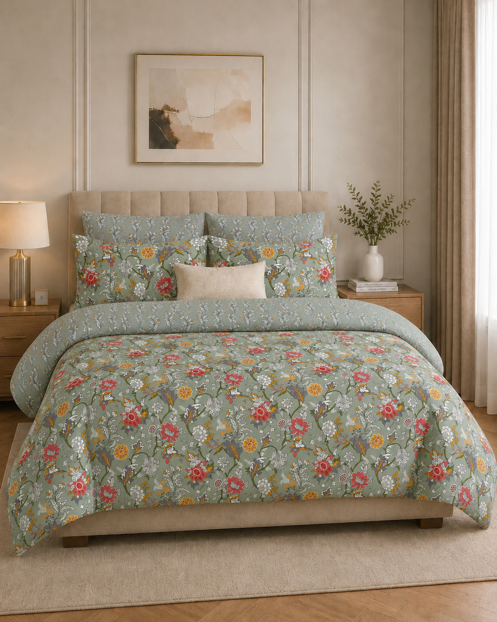 Comforter & Duvet Cover - Sage Garden Bloom