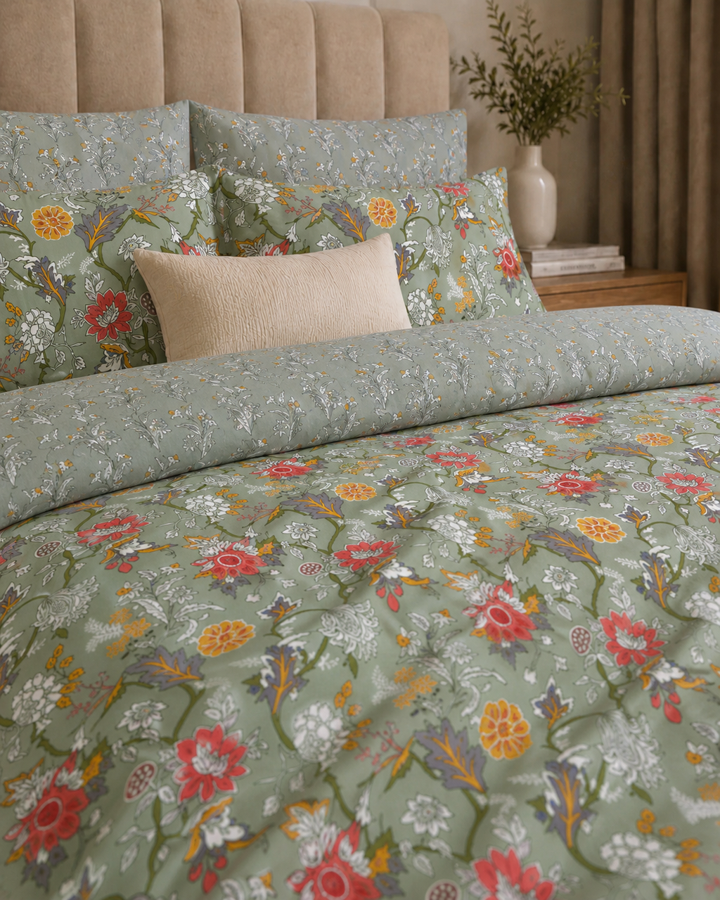 Comforter & Duvet Cover - Sage Garden Bloom