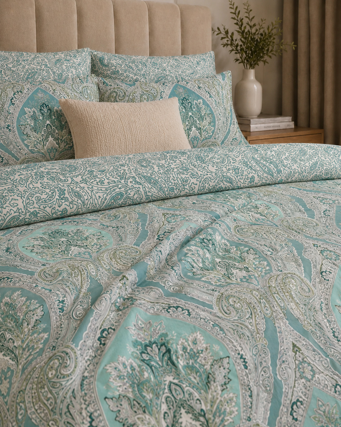 Comforter & Duvet Cover - Teal Royal Grace